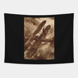 WWI Hero balancing a plane by wing walk Tapestry