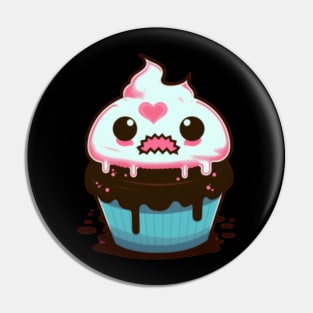 Kawaii Evil Cupcake Pin