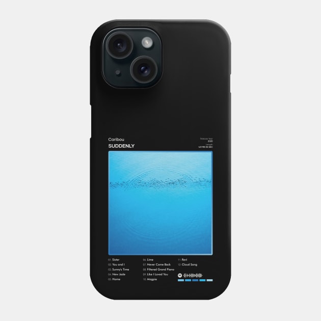 Caribou - Suddenly Tracklist Album Phone Case by 80sRetro