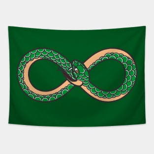 Green Ouroboros Tapestry