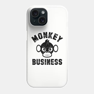 Monkey tshirt, Graphic tee with funny saying Phone Case