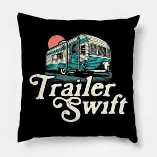 Trailer Swift Funny Redneck Pop Singer Joke Satire Pillow