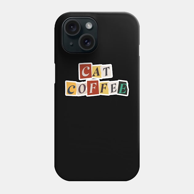 Cat Coffee Lover Phone Case by LycheeDesign