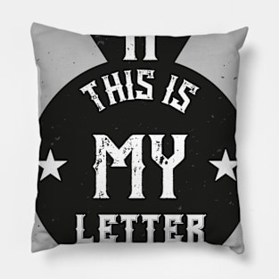 LETTER a A Pillow