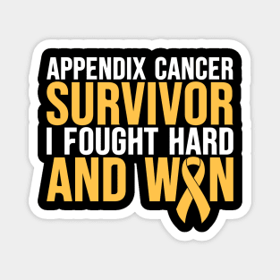 Appendix Cancer Survivor Appendix Cancer Awareness Magnet