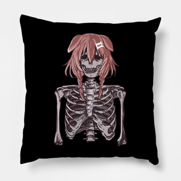 Skeleton Doog Pillow by DeathAnarchy