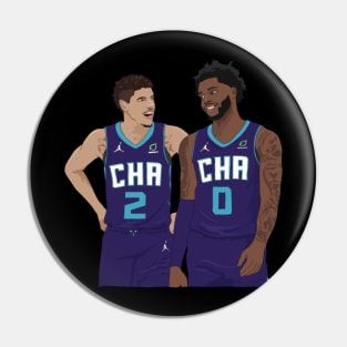 Lamelo Ball x Miles Bridges Charlotte Hornets Pin