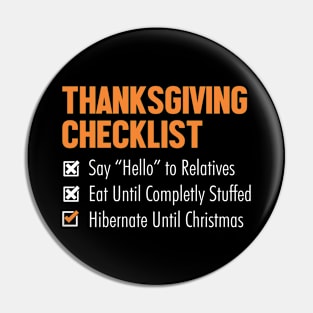 thanksgiving checklilst Pin