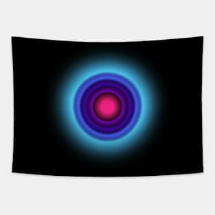 Heart 3D Orbital Pattern Tapestry