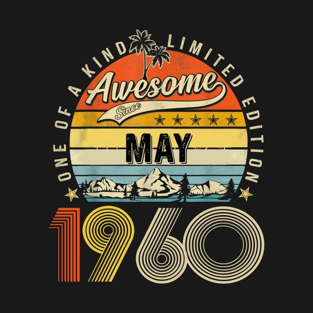 Awesome Since May 1960 Vintage 63rd Birthday by Marcelo Nimtz