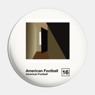 American Football / Minimalist Graphic Poster Art Design Pin