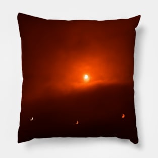 Solar Eclipse over Somerset, 2015 Pillow