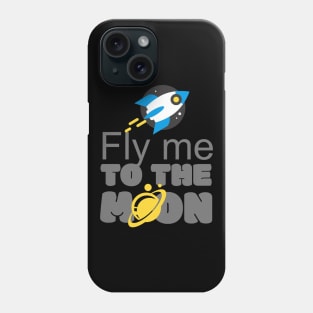 Rocket fly me to the Moon Phone Case