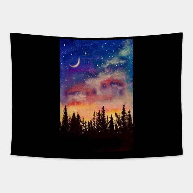 Splendid nights Tapestry by Whettpaint