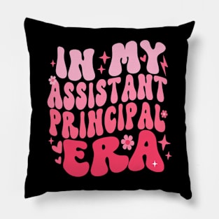 Groovy In My Assistant Principal Era Job Title School Worker Pillow