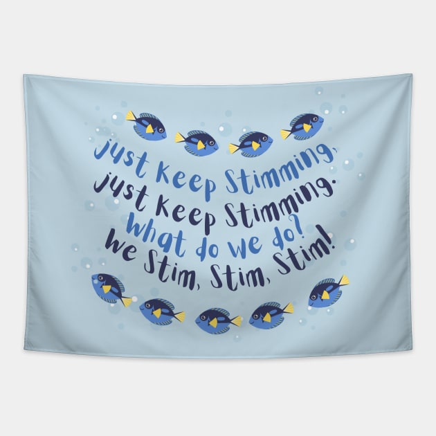 Just Keep Stimming - Blues Tapestry by Thankyou Television