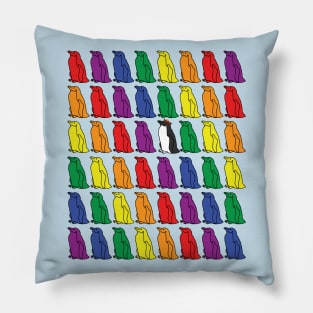 Pride of Penguins Pillow