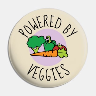 Powered By Veggies Pin