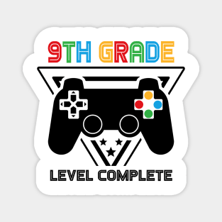 9th Grade Level Complete Graduation Gamer Boys Kids Magnet