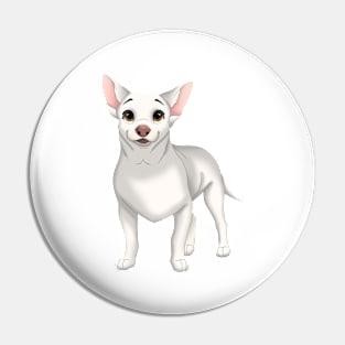 White Chihuahua Dog Pin