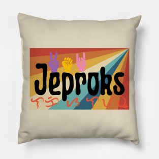 'Jeproks' / Baybayin word Laki sa Layaw (Spoiled / Comfort in one's living) Pillow