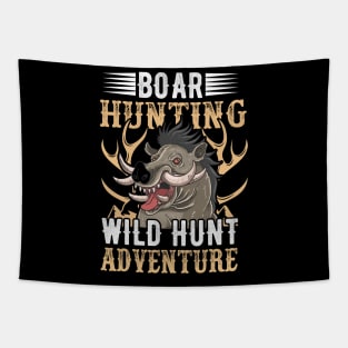 Boar Hunting Wild Hunt Adventure Tapestry