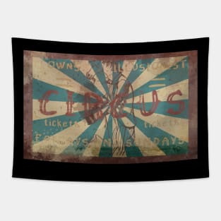 Vintage Circus sign poster Tapestry