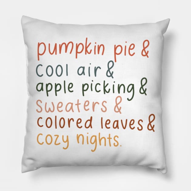 Fall Vibes Pillow by nicolecella98