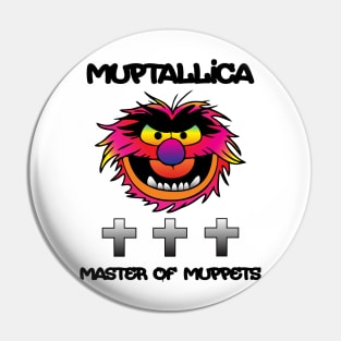 Muptallica muster of Muppets Pin