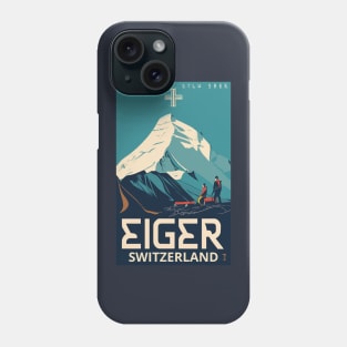 A Vintage Travel Art of Eiger - Switzerland Phone Case