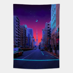 Moon Street (Tokyo) Tapestry