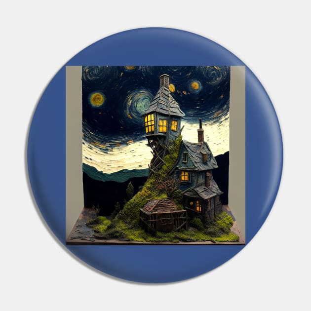 Starry Night Over The Burrow Pin by Grassroots Green