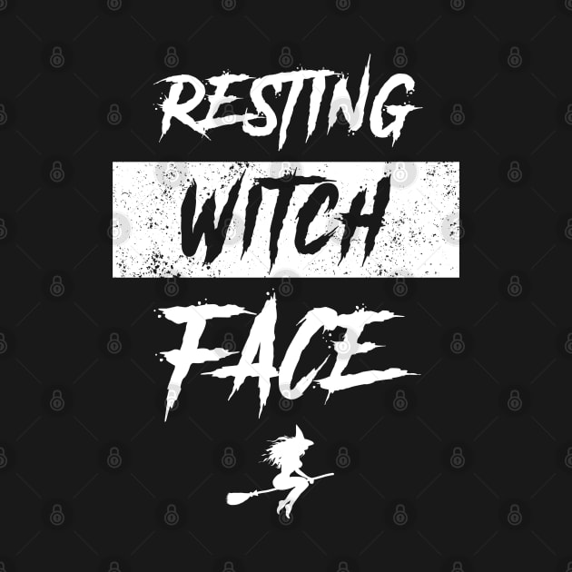 Resting Witch Face Funny Halloween Teacher by trendingoriginals