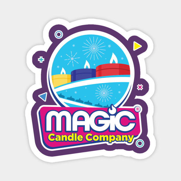 Magic Candle Company 80s Logo Magnet by MagicCandleCompany