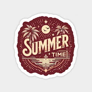 Tropical Summer Vibes warm season welcome summer Magnet