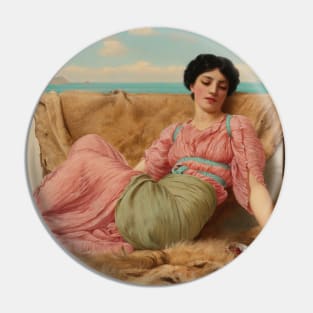 The Quiet Pet by John William Godward Pin