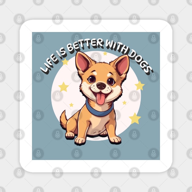 dog Magnet by Pixel Threads 