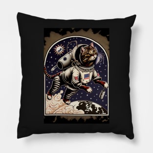 Cosmonaut Cat Pillow