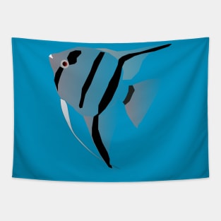 a grey angelfish Tapestry