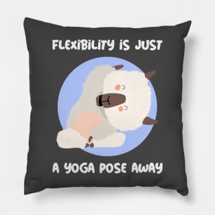 Flexibility is Just a Yoga Pose Away Pillow