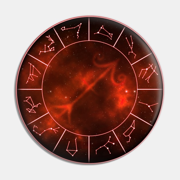 Saggitarius Zodiac Symbol Pin by ArnarionArt