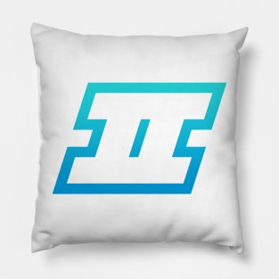 Gemini Light Blue Gradient Outline Pillow