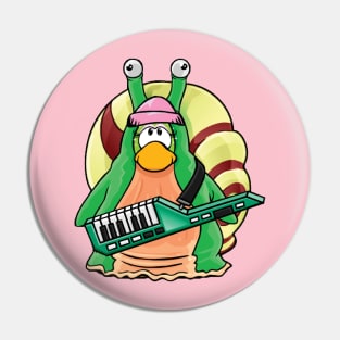 Beanie Snail Penguin with Keytar Pin