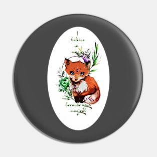 magical fox Pin