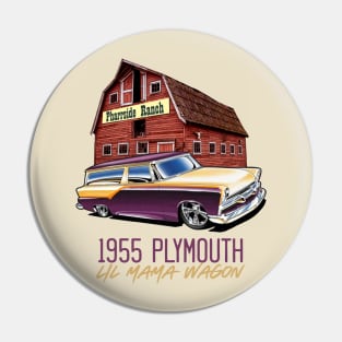 Lil Mama's 1955 Plymouth Wagon Pin