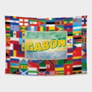 Gabon Vintage style retro souvenir Tapestry