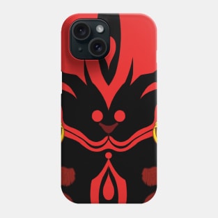 Kitsune Mask - V2 BLACK Phone Case