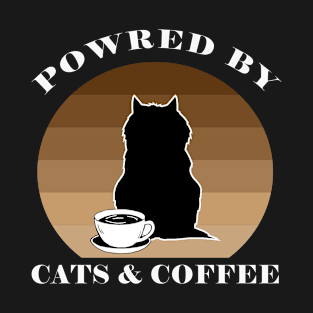 POWRED BY CATS AND COFFEE T-Shirt