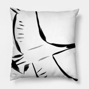 Crane in Flight Pillow