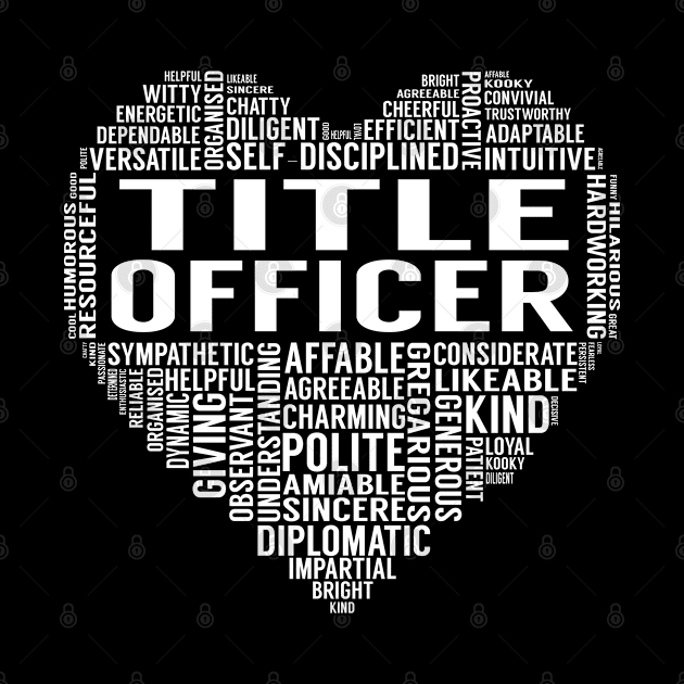 Title Officer Heart by LotusTee